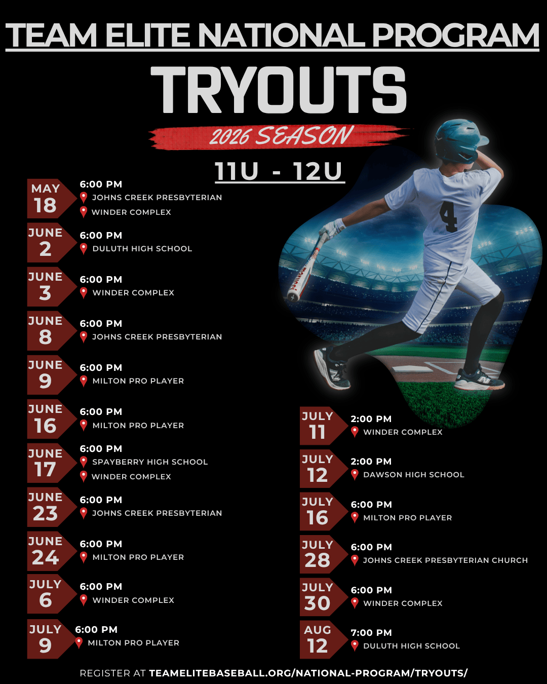 TE National Program: Tryouts - Team Elite